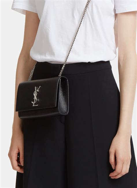 kate monogram ysl small chain shoulder bag street fashion